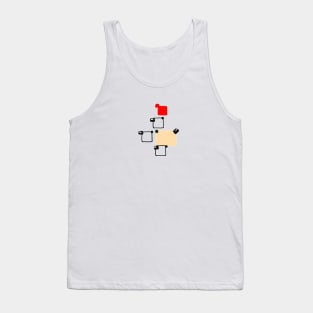 Anime Cute Cartoon Sheep & Doggie By Abby Anime(c) Tank Top